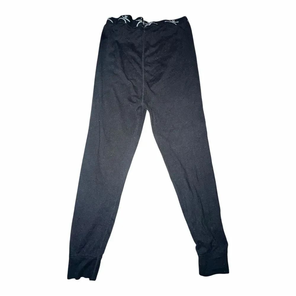Terramar Boys Xs Extra Small Black Long Underwear Base Layer Set Shirt Pants Euc — image 3 of 8